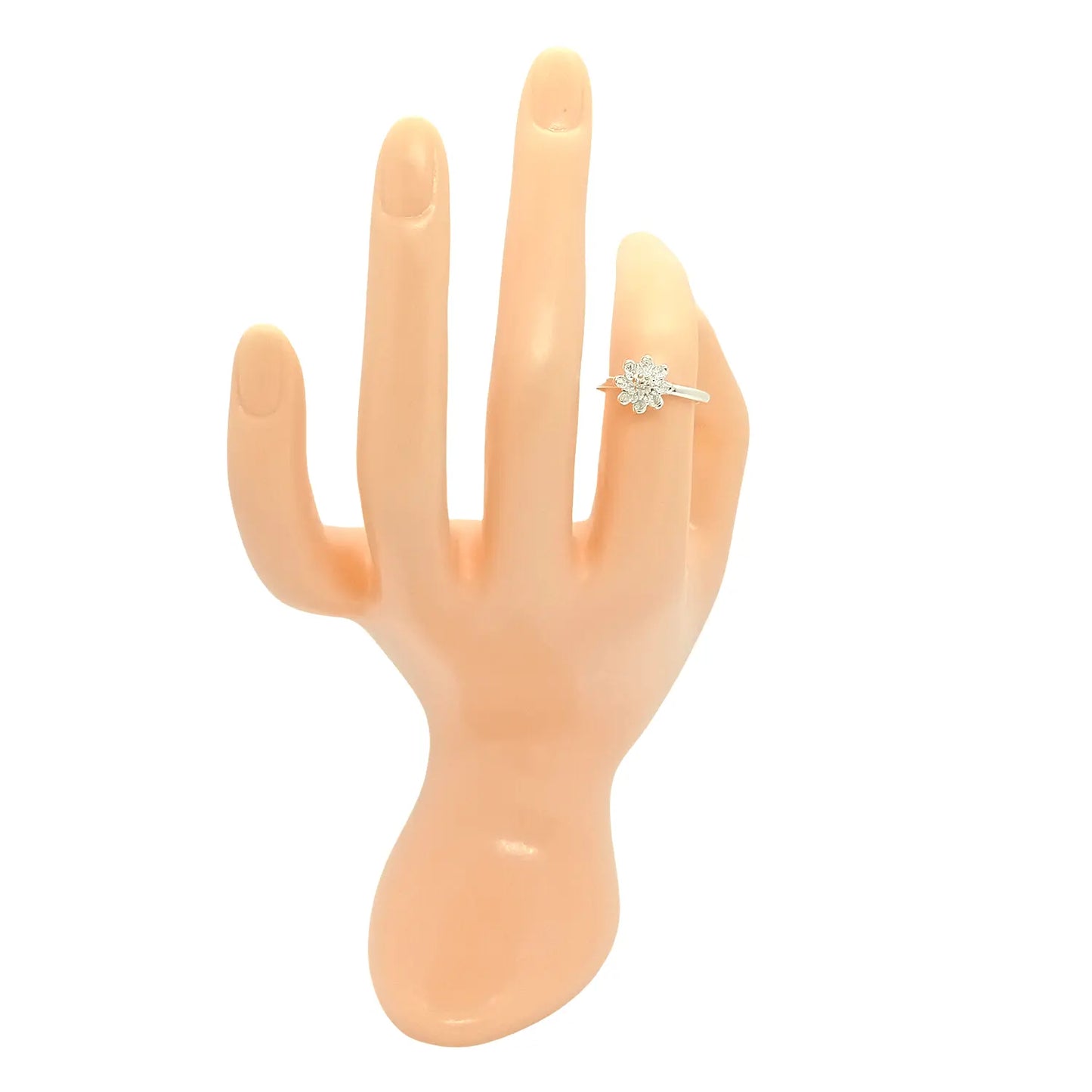 Anillo Ajustable Flor de Loto – Plata de Ley 925 - Bisutería Lola C
