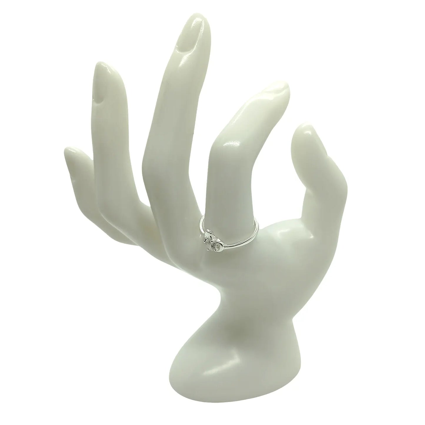 Anillo Media Luna y Estrella con Zircón – Plata Italiana 925