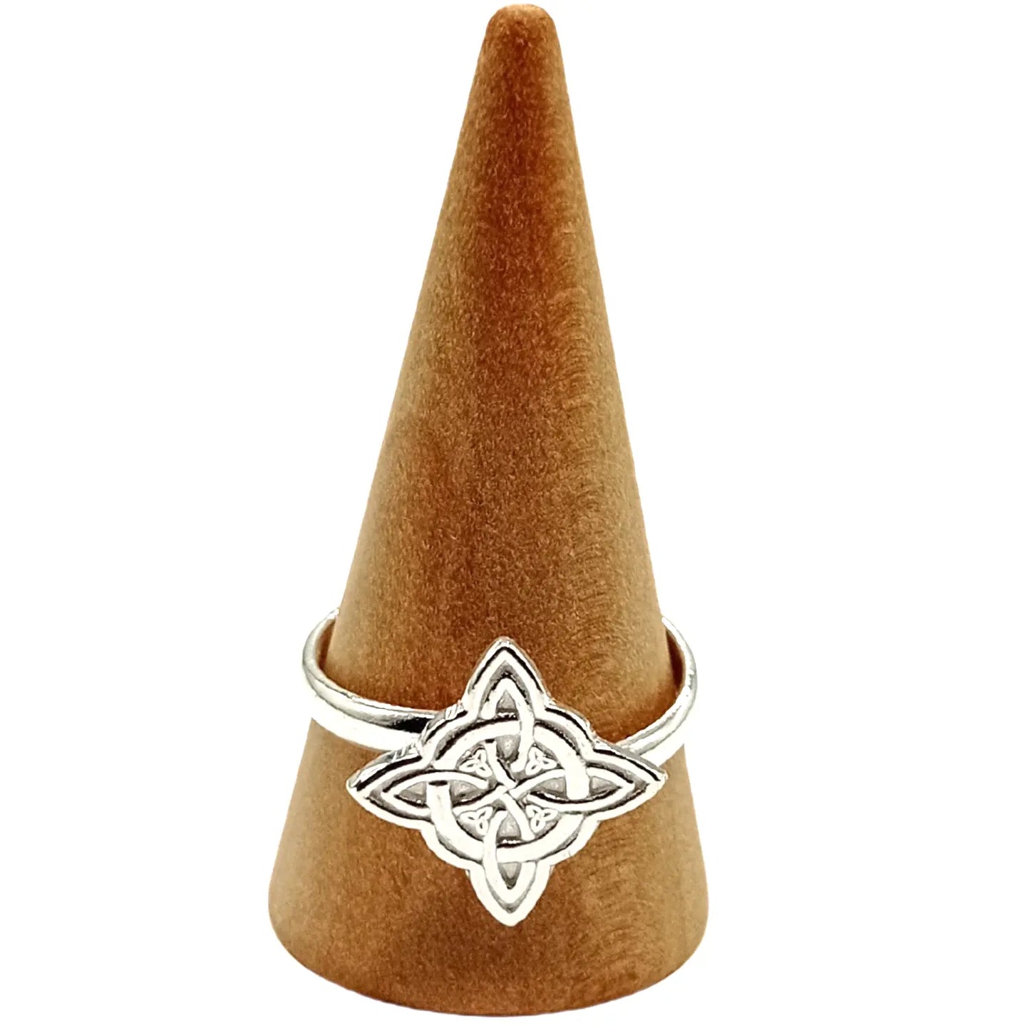 Anillo Nudo de Bruja Plata Ajustable de Protección - Bisutería Lola A