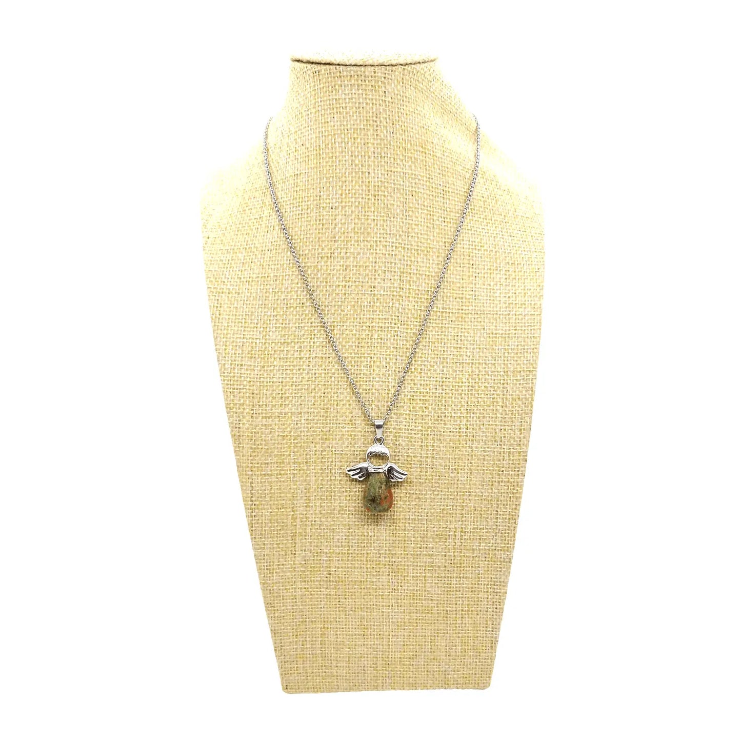 Collar Dije Ángel de la Guarda Unakita con Cadena de Acero Inoxidable - Bisutería Lola C