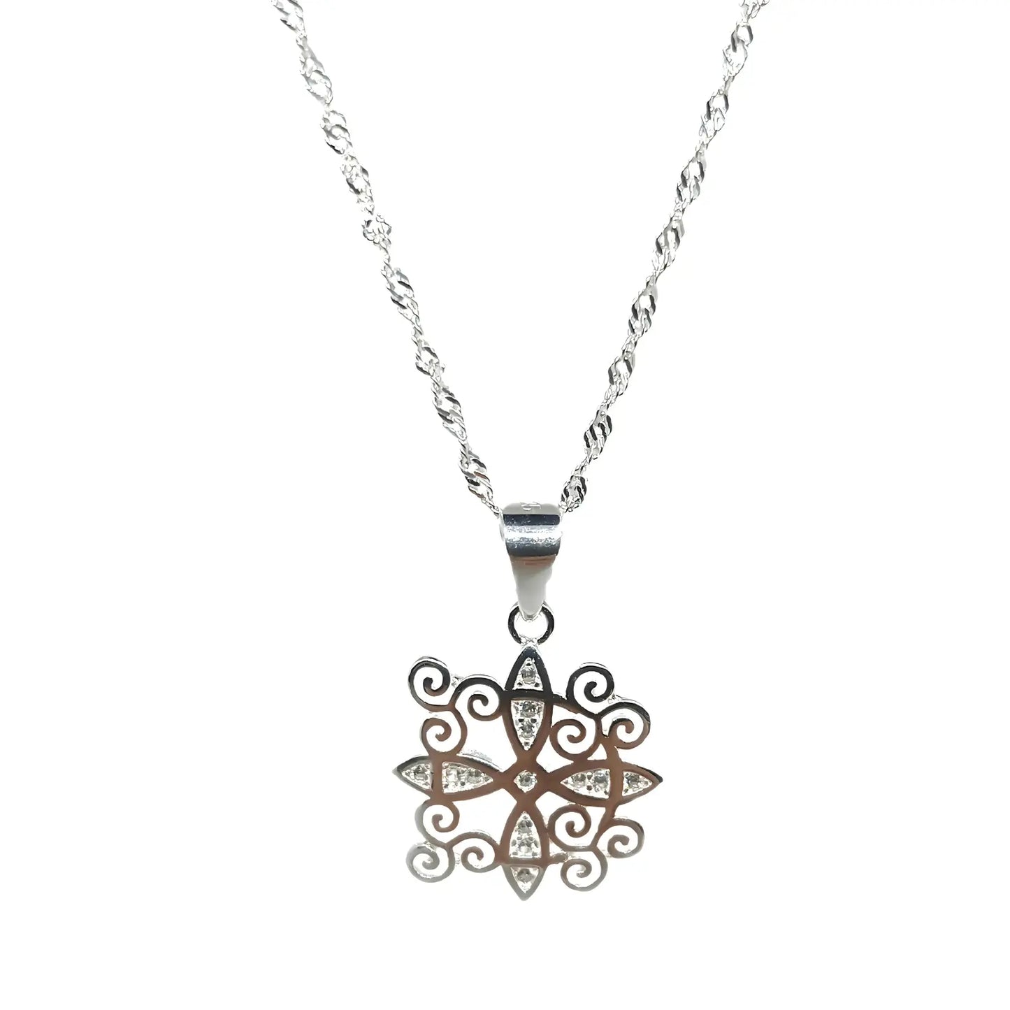 Collar Nudo de Bruja Trisquel de Plata - Bisutería Lola A