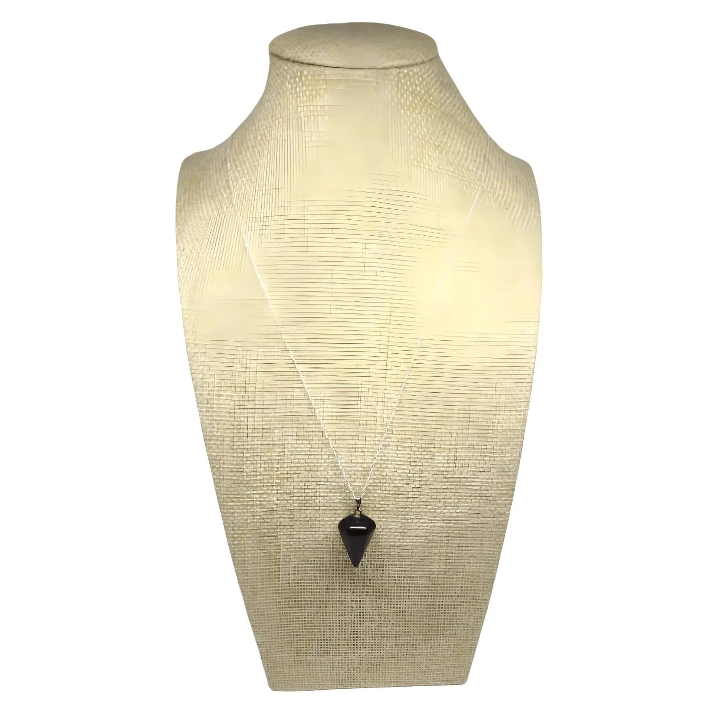 Collar Péndulo Piedra Natural Ónix con Cadena de Plata - Bisutería Lola B