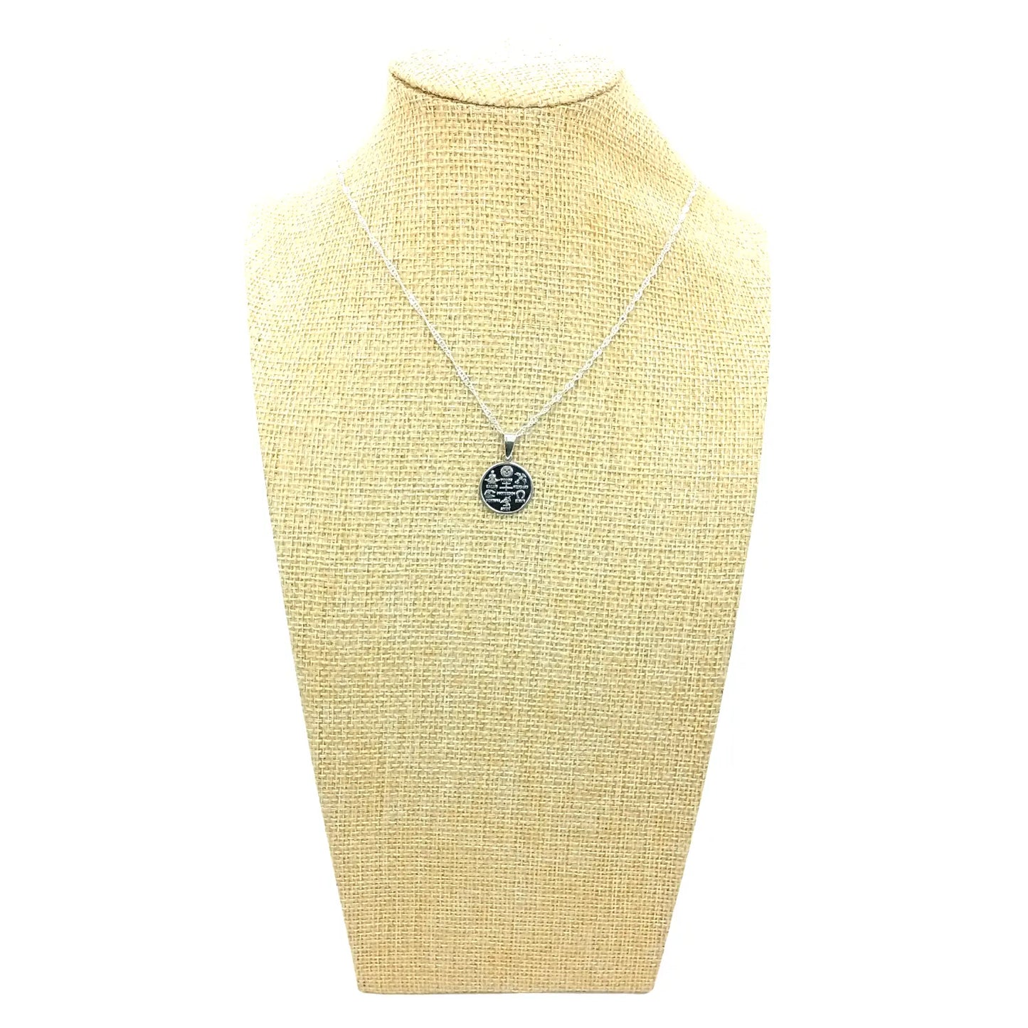 Collar 7 Poderes Amuleto de Plata – Abre Caminos - Bisutería Lola E