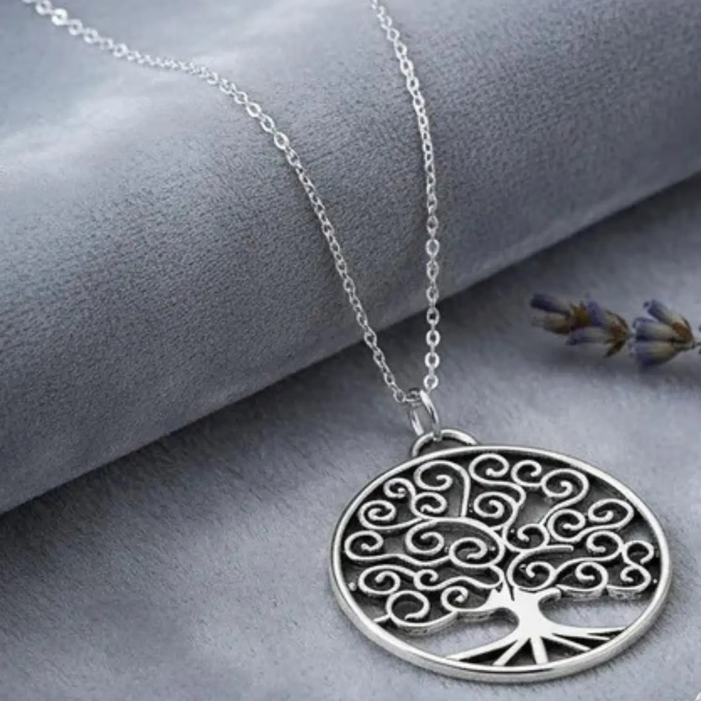 Collar Árbol de la Vida de Acero Inoxidable Fuerza Interior - Bisutería Lola C