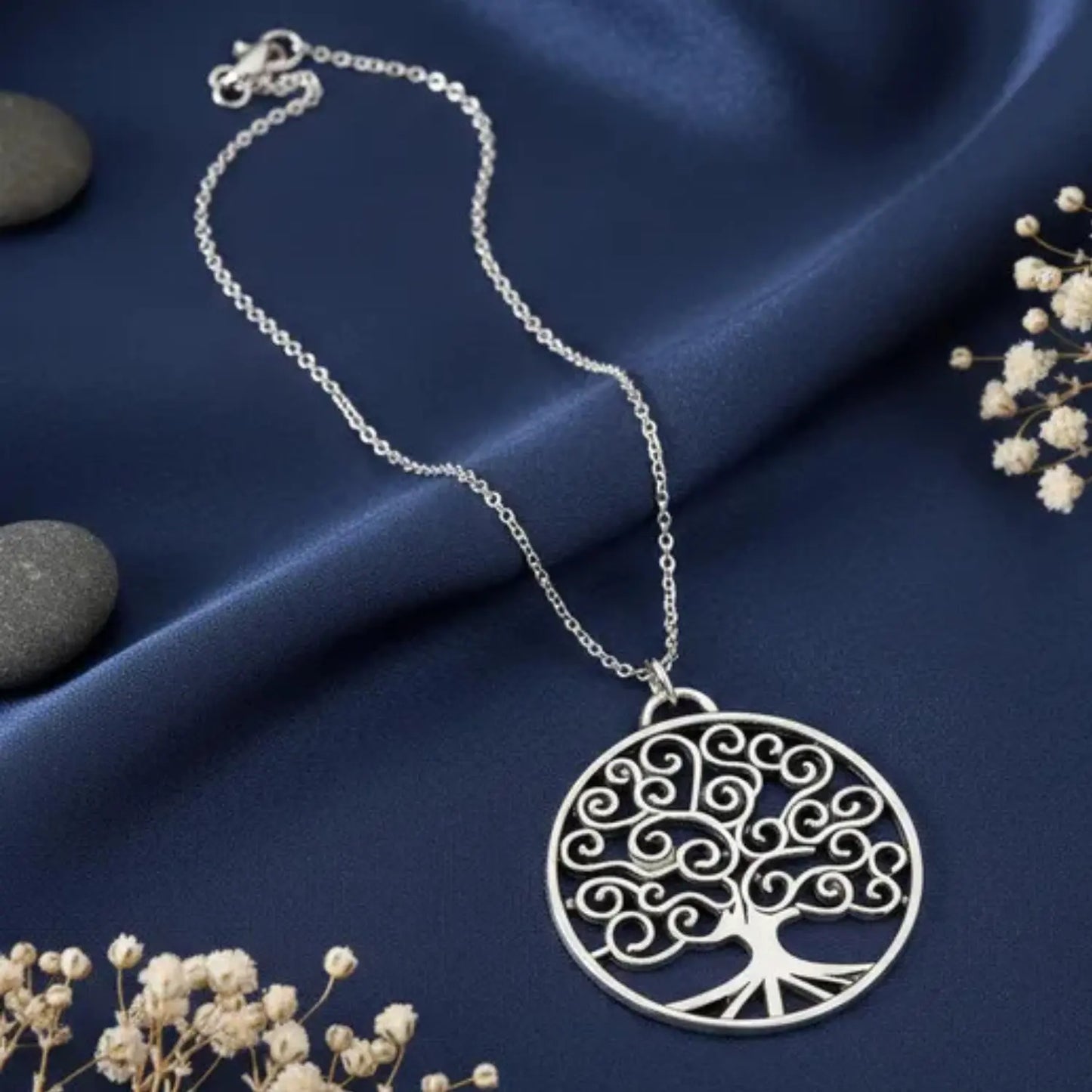 Collar Árbol de la Vida de Acero Inoxidable Fuerza Interior - Bisutería Lola E