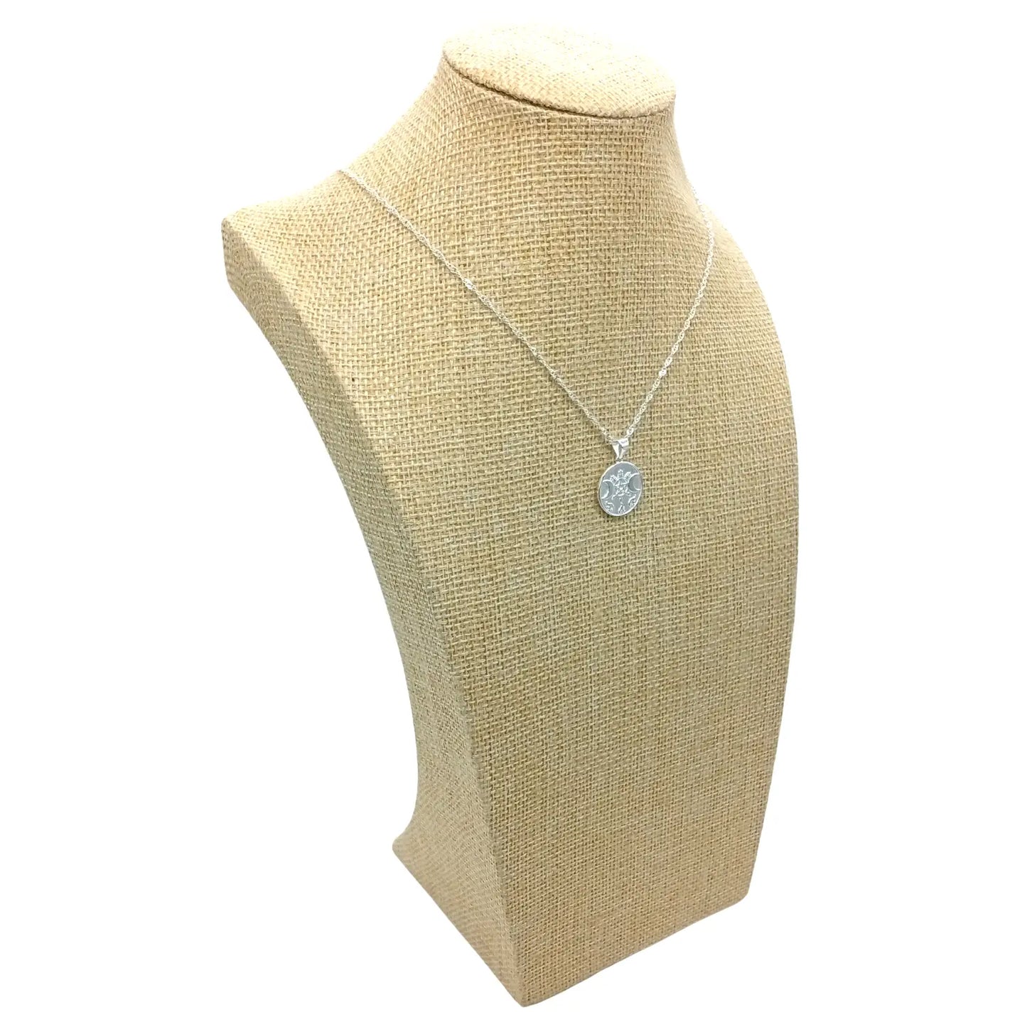 Collar Diosa Hécate Triple Luna Plata Amuleto de Protección - Bisutería Lola E