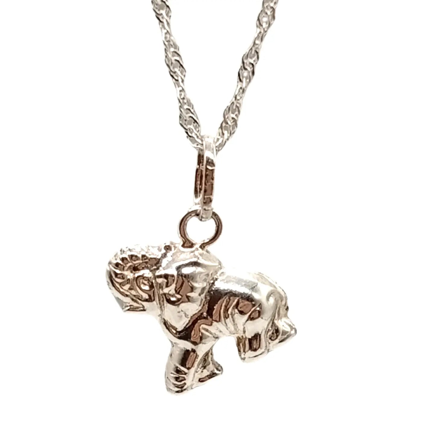 Collar Elefante de Plata Amuleto de Protección y Abundancia - Bisutería Lola C