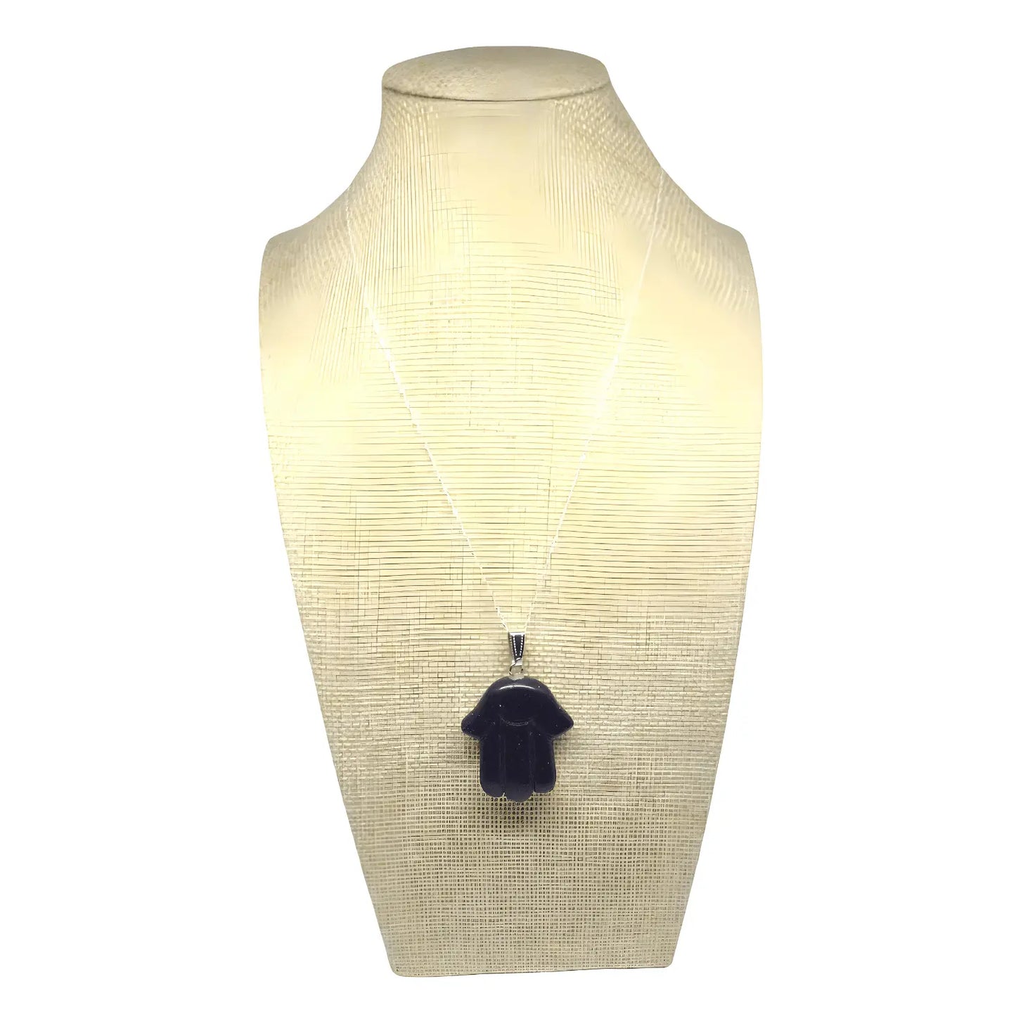 Collar Mano de Fátima Lluvia de Estrellas con Cadena de Plata - Bisutería Lola B