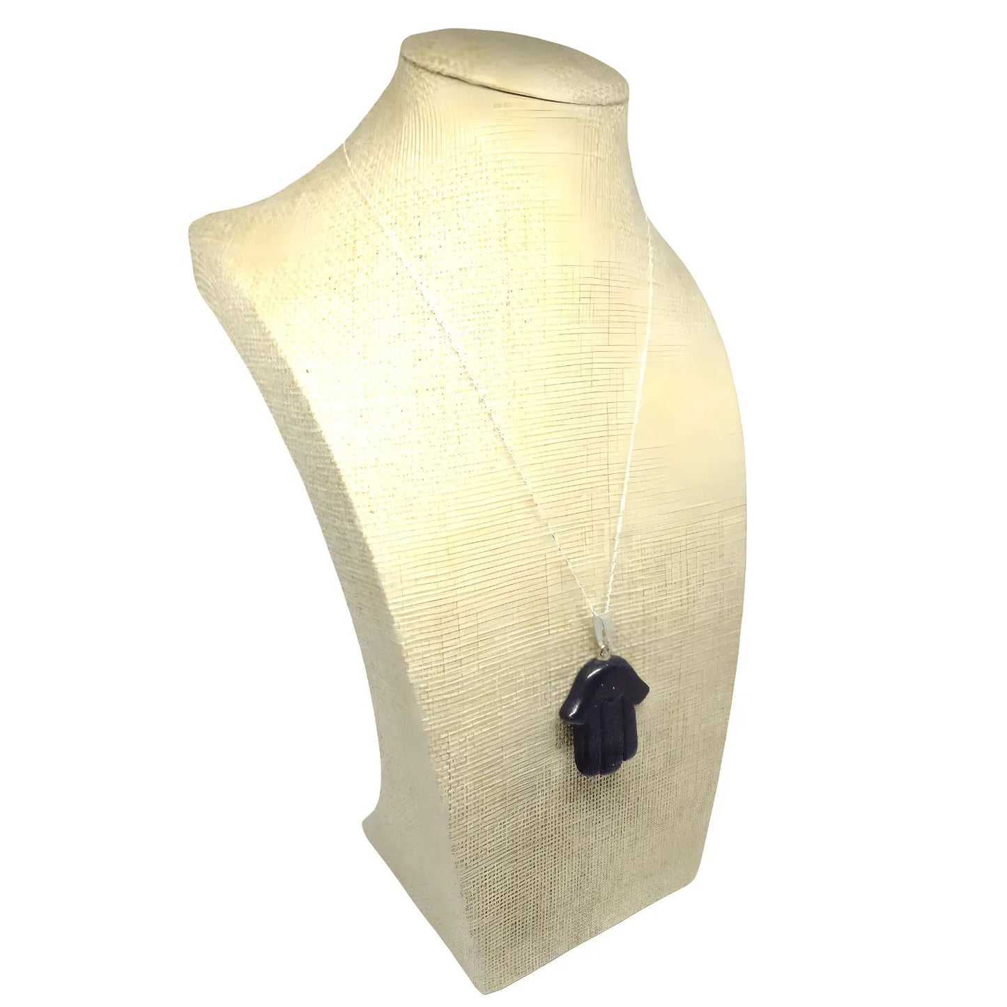 Collar Mano de Fátima Lluvia de Estrellas con Cadena de Plata - Bisutería Lola C
