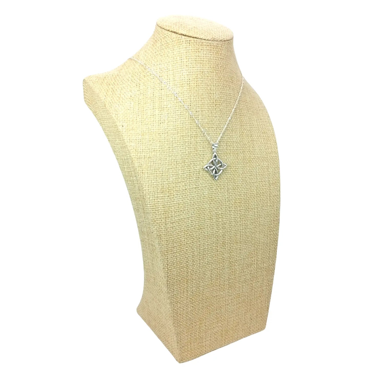 Collar Nudo de Bruja Plata 27 X 25 mms Protección y Energía - Bisutería Lola F