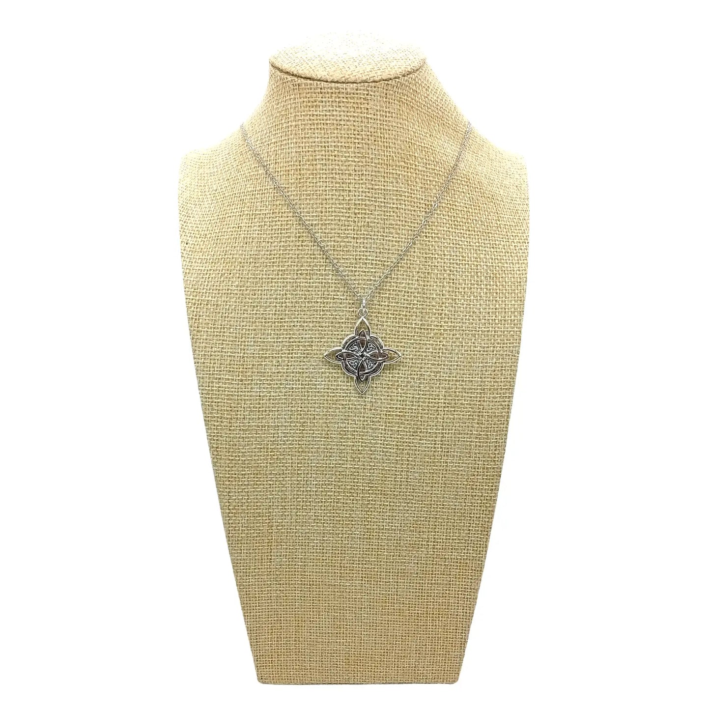 Collar Nudo de Bruja Triqueta de Acero Inoxidable - Bisutería Lola E