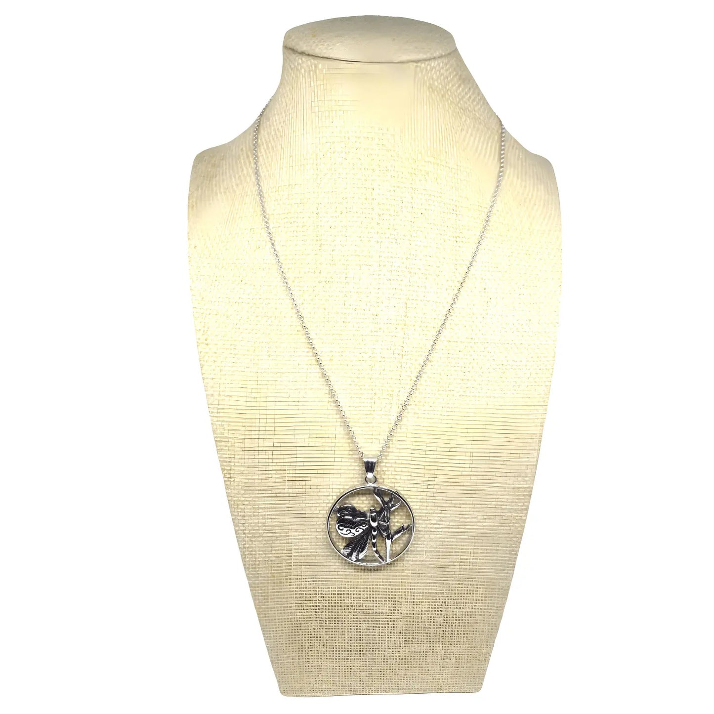 Collar de Acero Inoxidable dije Libélula - Bisutería Lola B