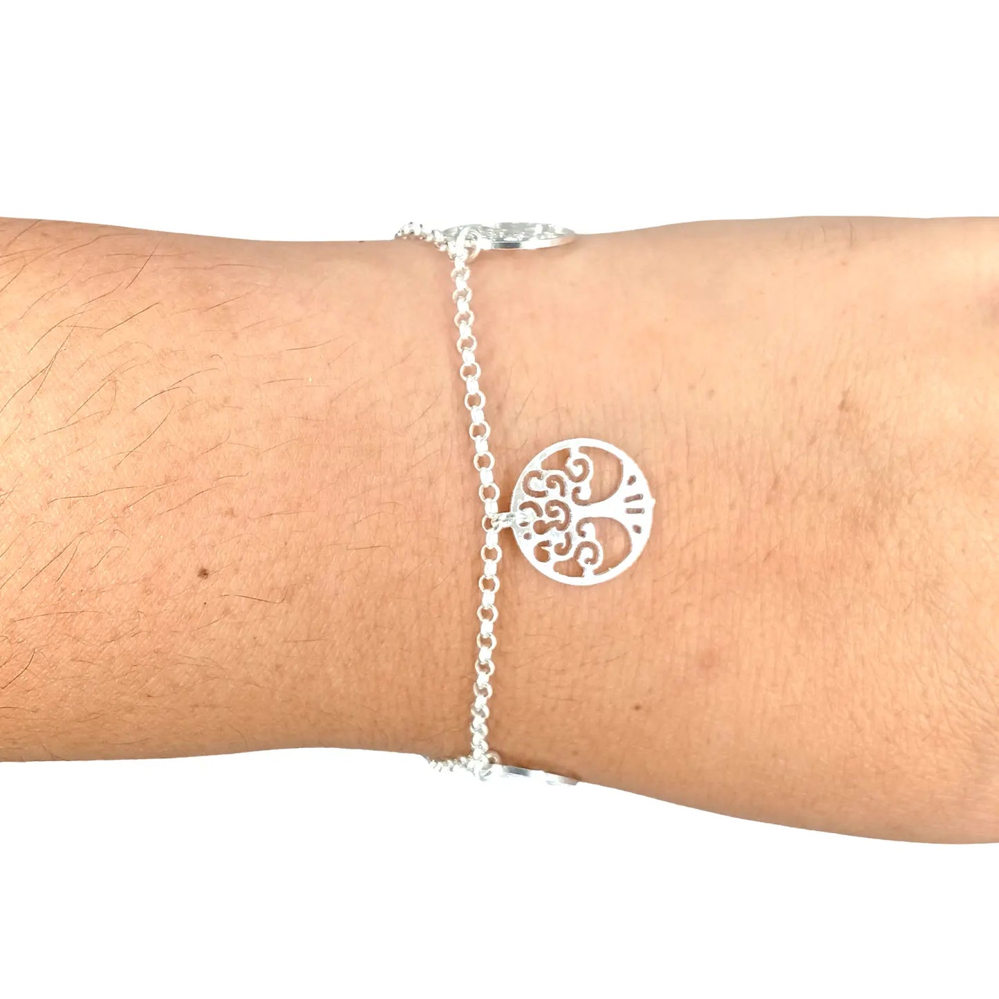 Pulsera Árbol de la Vida de Plata Conéctate con la Sabiduría Ancestral - Bisutería Lola C