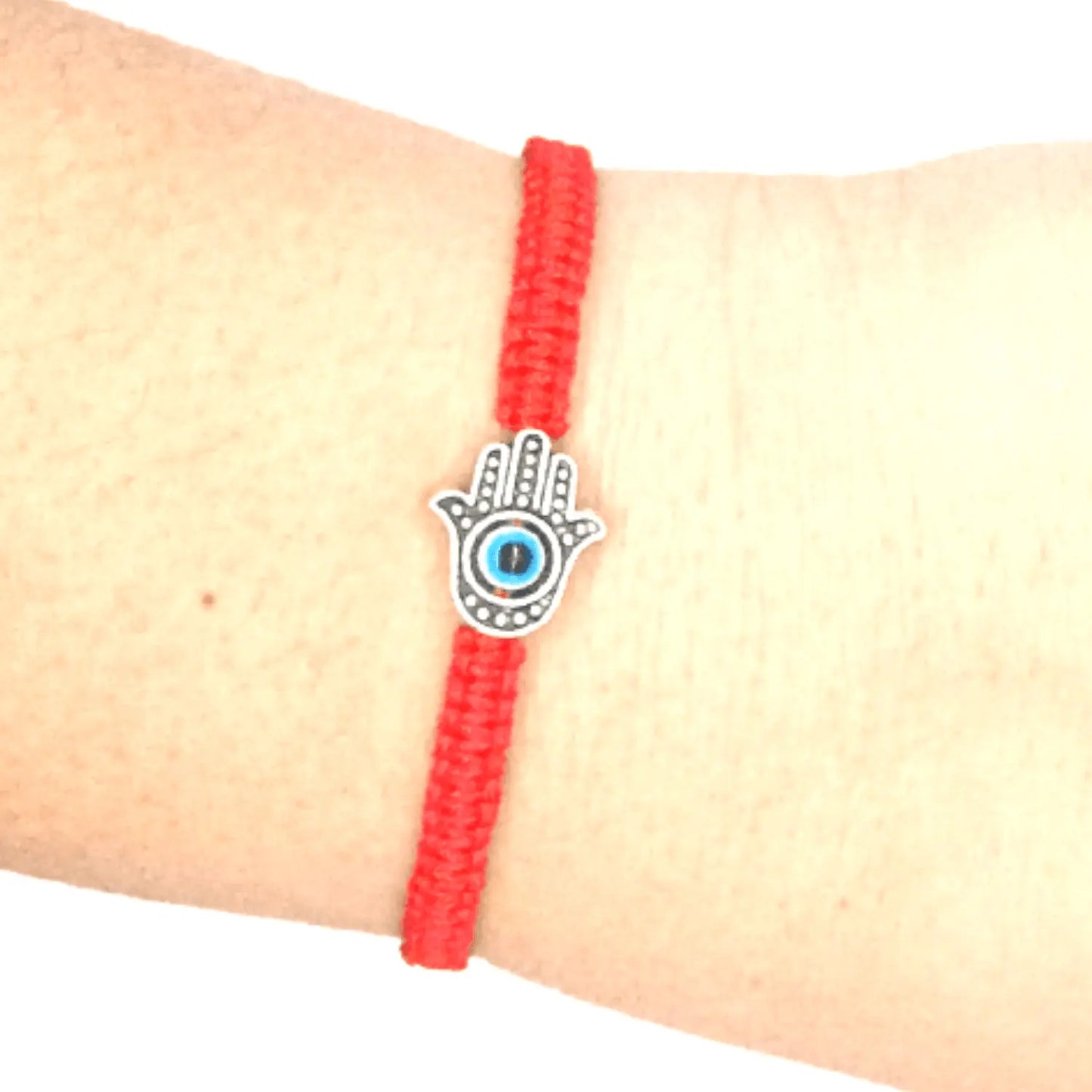 Pulsera Mano de Fátima con Ojo Turco - Pulsera Hilo Rojo - Bisuteria Lola