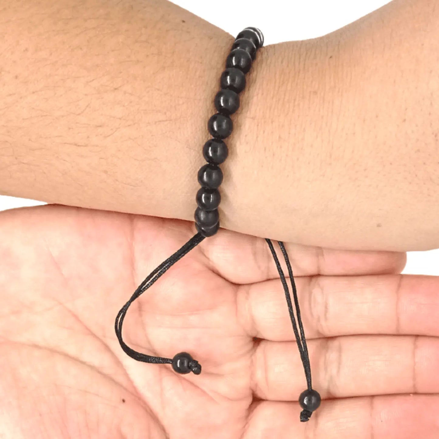 Pulsera Shungita Ajustable - Piedra Natural Original B