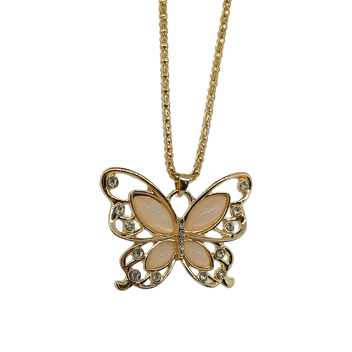 Collar Mariposa Rosa