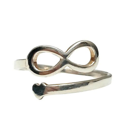 Anillo Ajustable Infinito – Plata Italiana 925