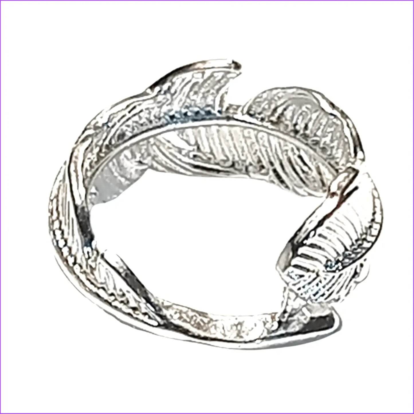 Anillo Pluma de ángel – Plata de Ley 925