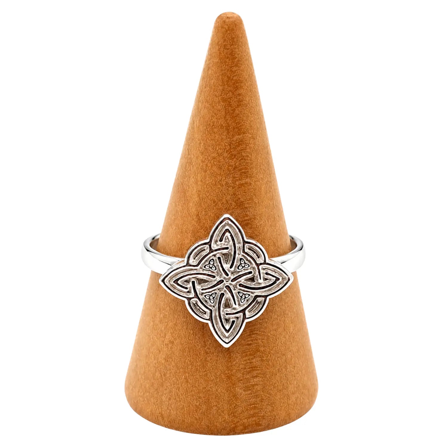 Anillo Nudo de Bruja Plata Ajustable de Protección - Bisutería Lola B