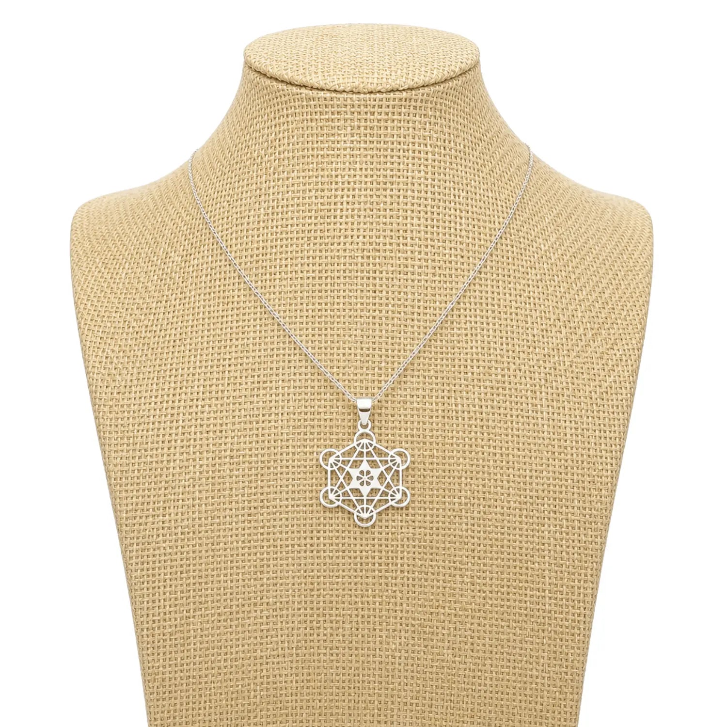 Collar Cubo Metatrón de Plata Conexión Divina - Bisutería Lola E