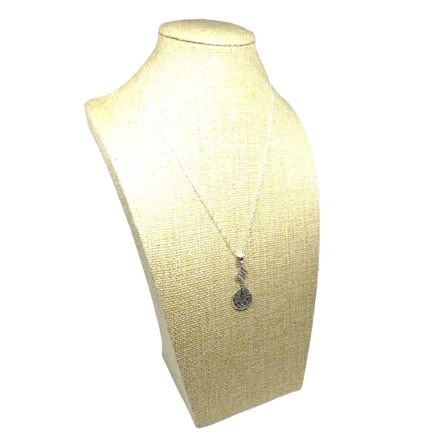 Collar Doble Protección Nudo de Bruja y Tetragrámaton de Plata - Bisutería Lola C