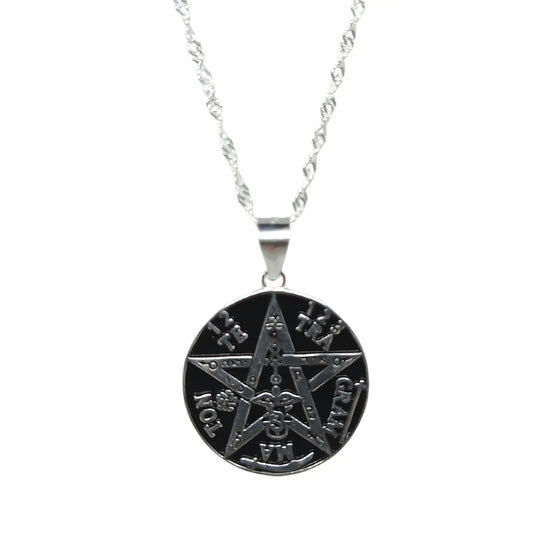 Collar Mágico Tetragramaton de Plata - Bisutería Lola A