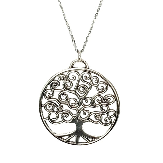 Collar Árbol de la Vida de Acero Inoxidable Fuerza Interior - Bisutería Lola A