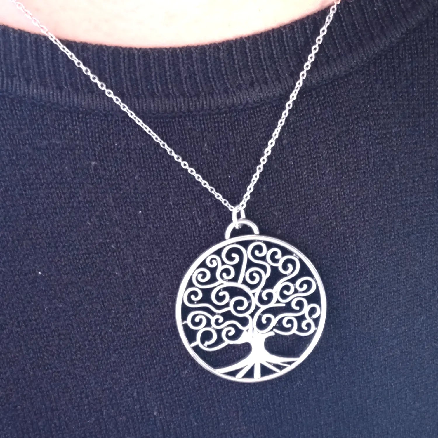 Collar Árbol de la Vida de Acero Inoxidable Fuerza Interior - Bisutería Lola F