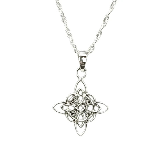 Collar Nudo de Bruja Plata 925 para Protección y Energía - Bisutería Lola A