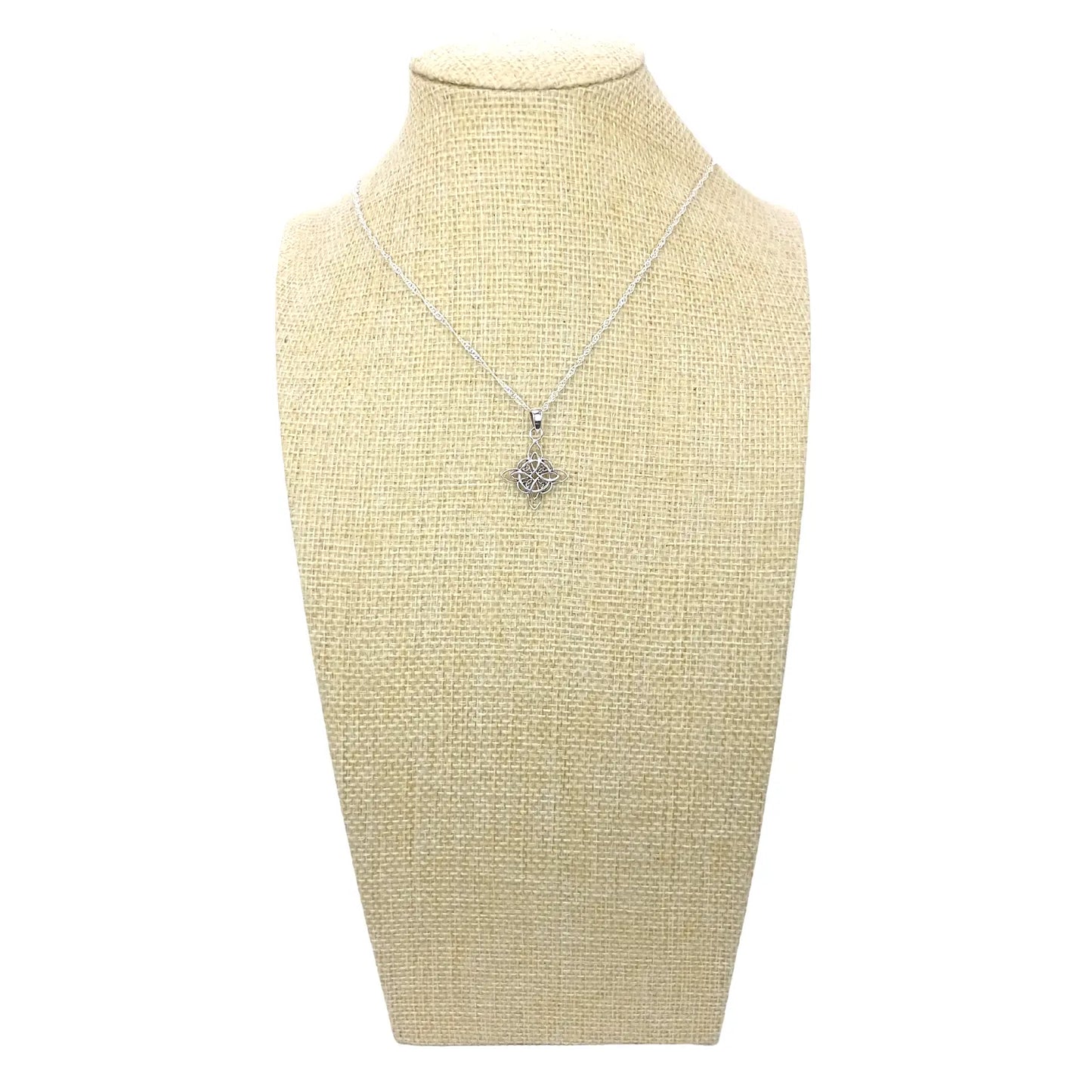 Collar Nudo de Bruja Plata 925 para Protección y Energía - Bisutería Lola D