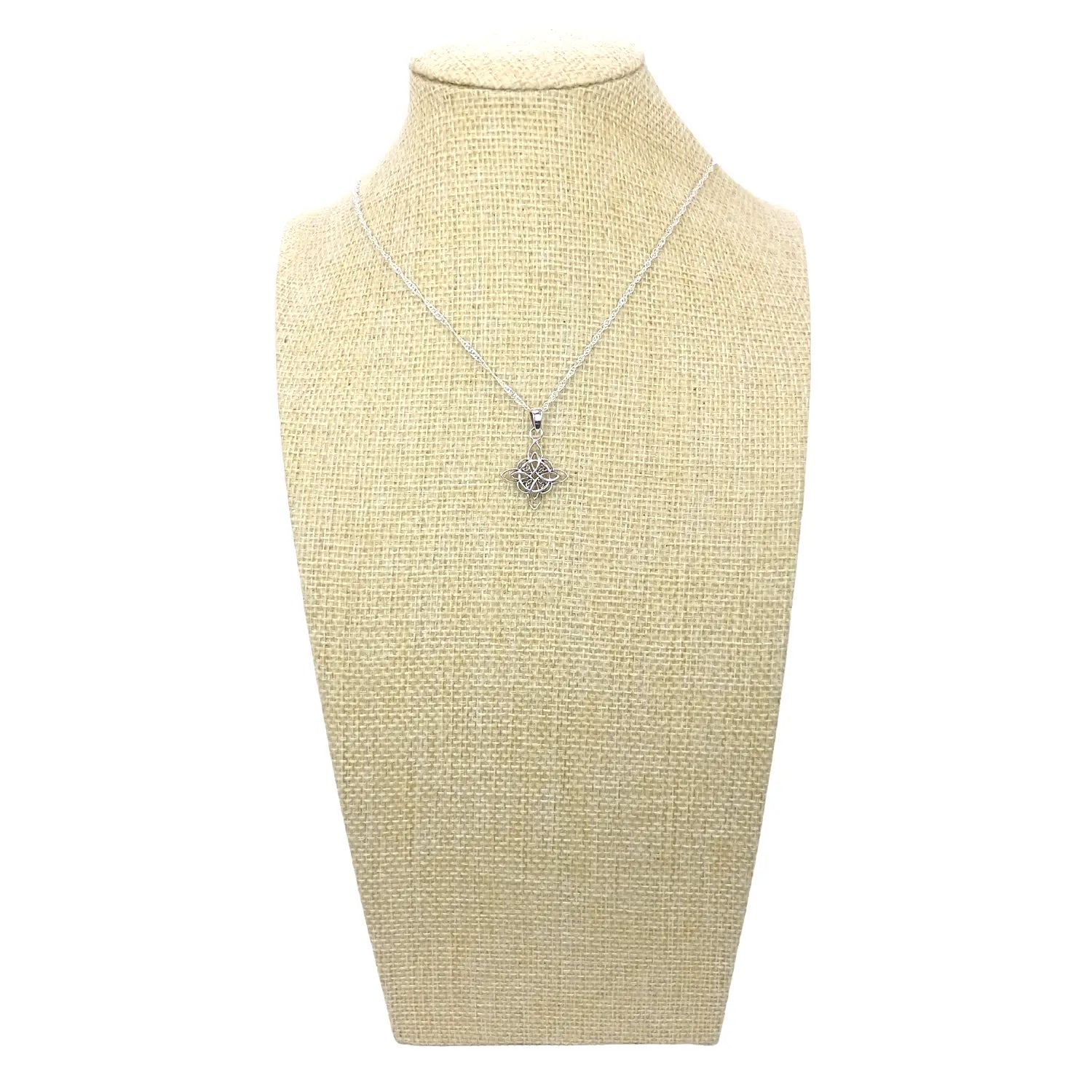 Collar Nudo de Bruja Plata 925 para Protección y Energía - Bisutería Lola D