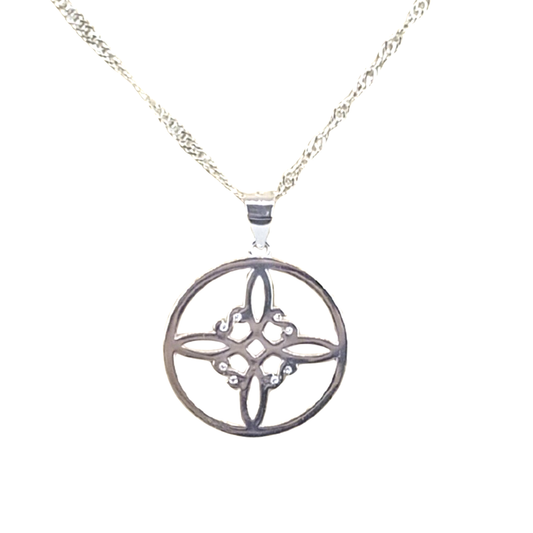 Collar Nudo de Bruja Plata 925 para las Energías - Bisutería Lola A