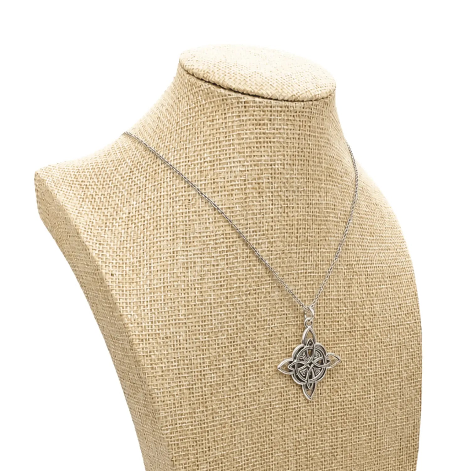 Collar Nudo de Bruja Triqueta de Acero Inoxidable - Bisutería Lola E
