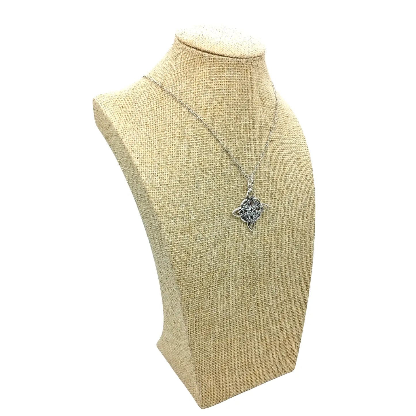 Collar Nudo de Bruja Triqueta de Acero Inoxidable - Bisutería Lola F