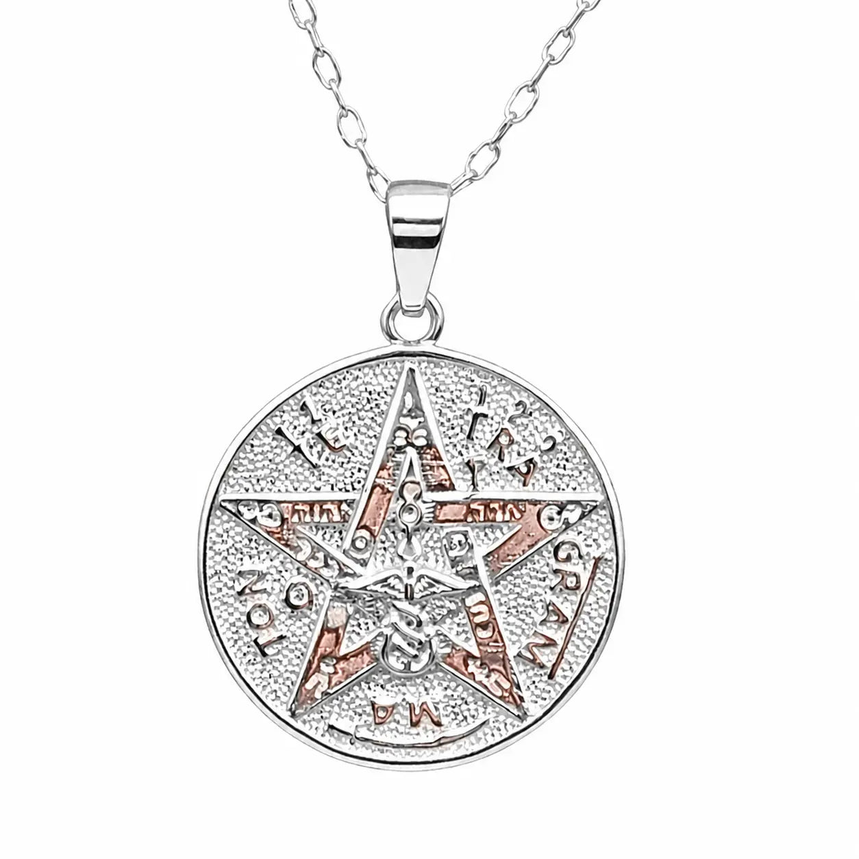 Collar Tetragramaton Amuleto de Plata Espiritual - Bisutería Lola A