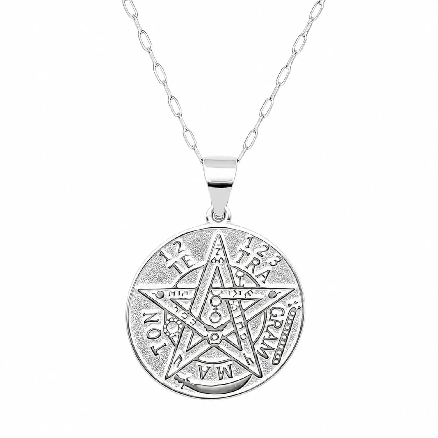 Collar Tetragramaton Amuleto de Plata Espiritual - Bisutería Lola A