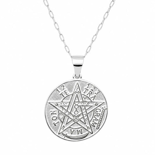 Collar Tetragramaton Amuleto de Plata Espiritual - Bisutería Lola A