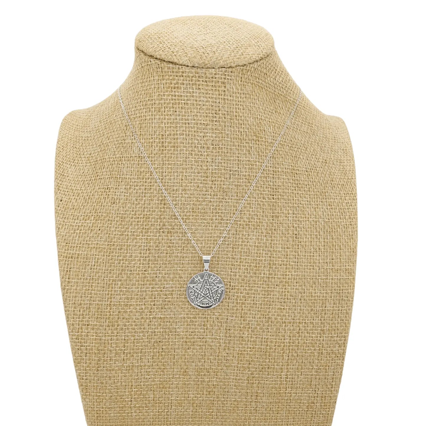 Collar Tetragramaton Amuleto de Plata Espiritual - Bisutería Lola F