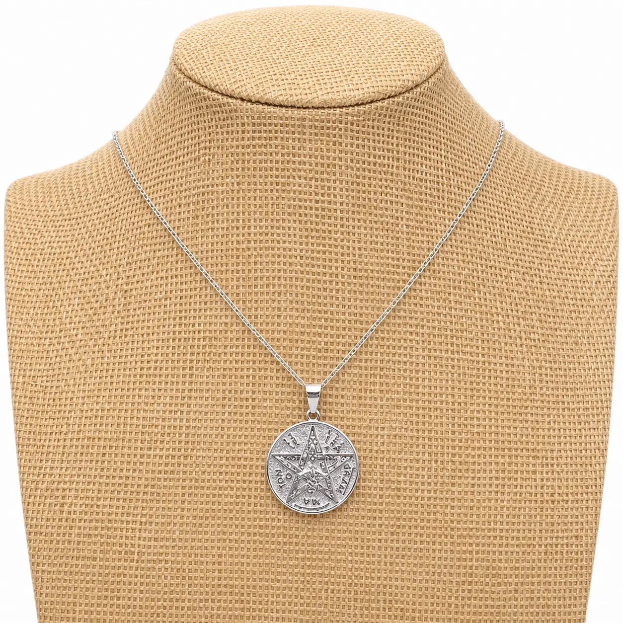 Collar Tetragramaton Amuleto de Plata Espiritual - Bisutería Lola F