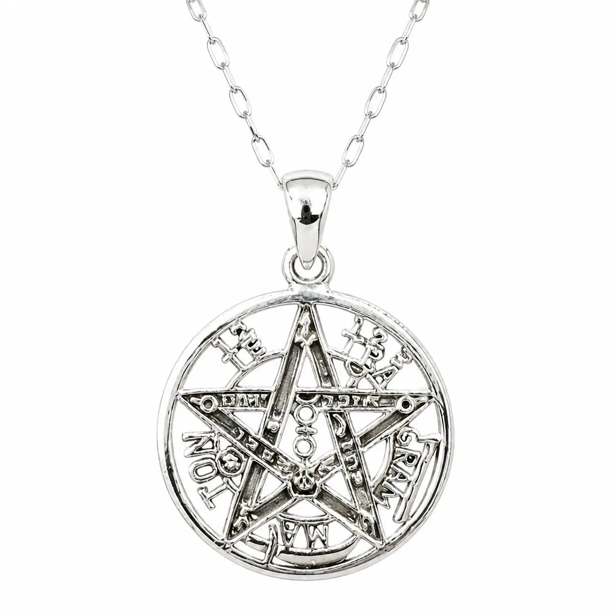 Collar Tetragrámaton de Plata para Protección - Bisutería Lola A