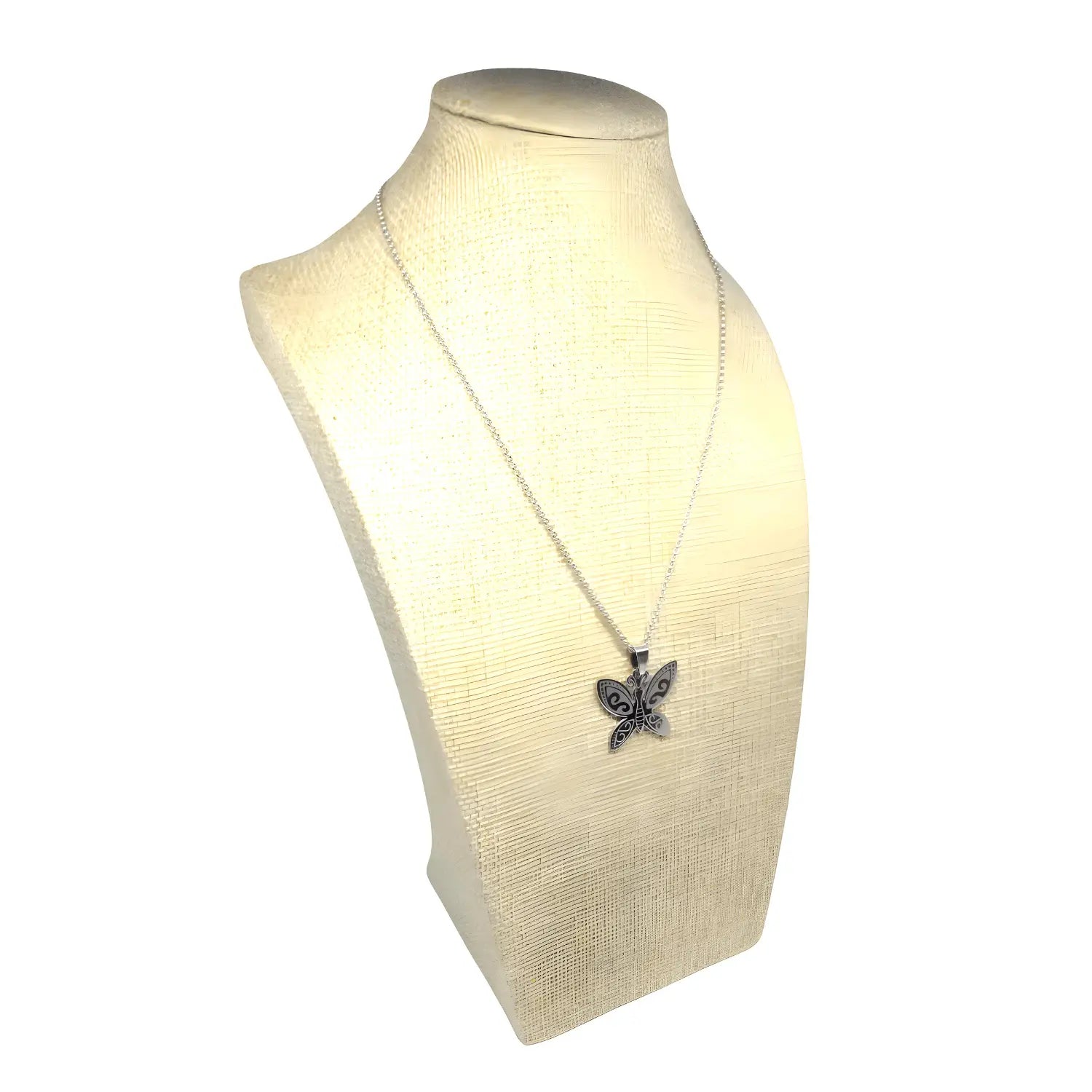 Collar de Acero Inoxidable dije Mariposa - Bisutería Lola C