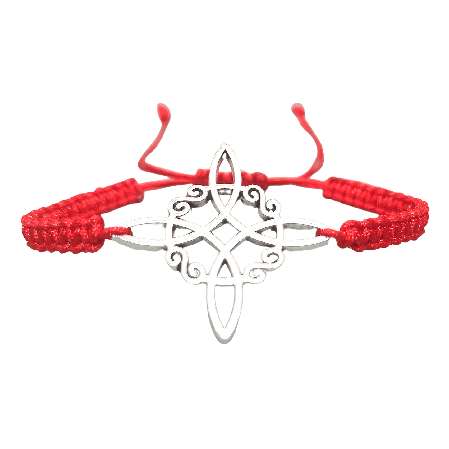 Pulsera Hilo Rojo con Dije de Nudo de Bruja