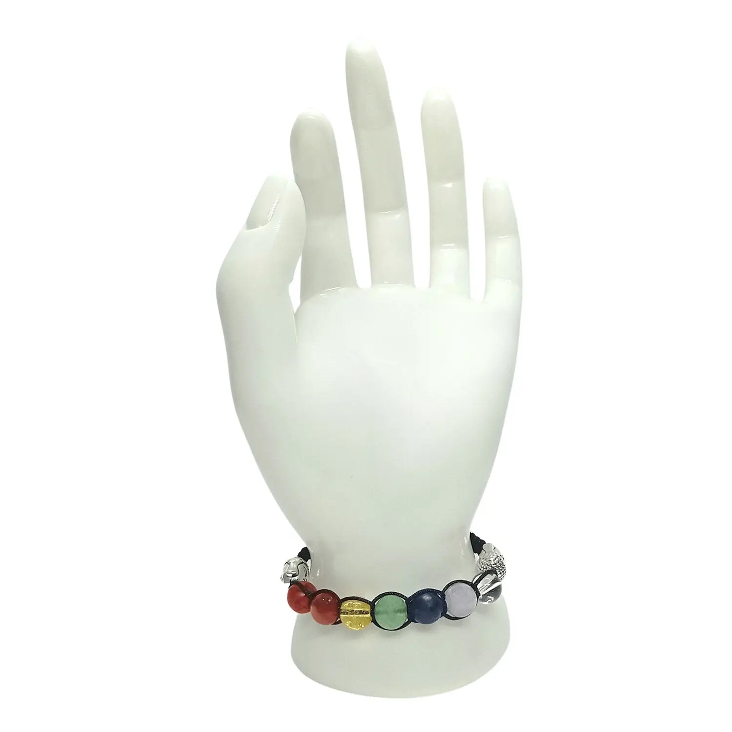 Pulsera Artesanal 7 Chakras con Dijes de Buda