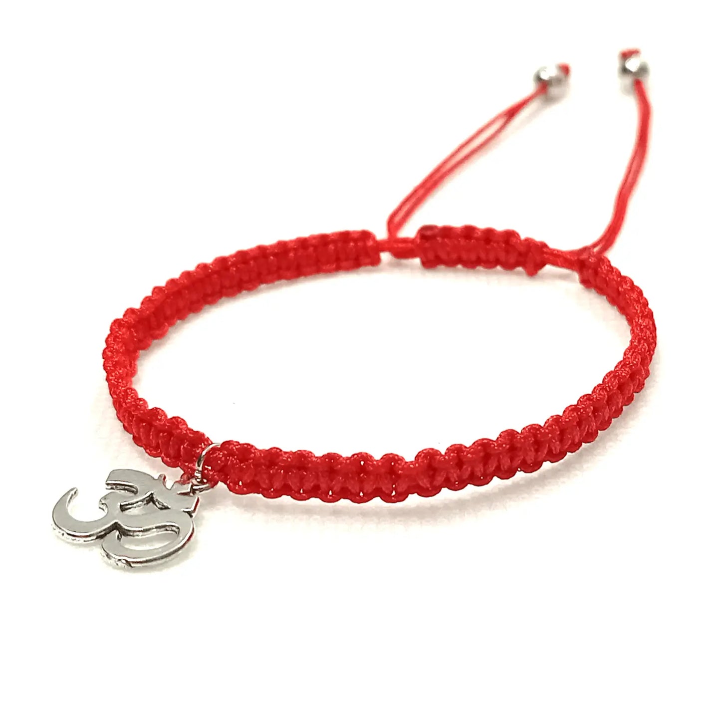 Pulsera Artesanal Hilo Rojo Dije Om