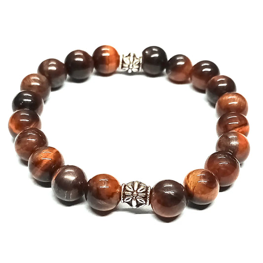 Pulsera Artesanal Ojo de Tigre – Piedra Natural 8mm