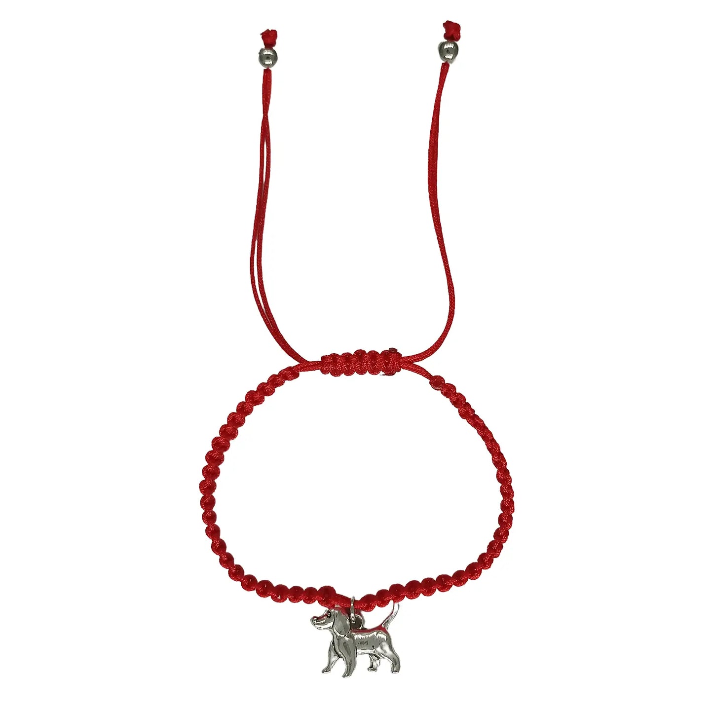 Pulsera Hilo Rojo con Dije de Perrito