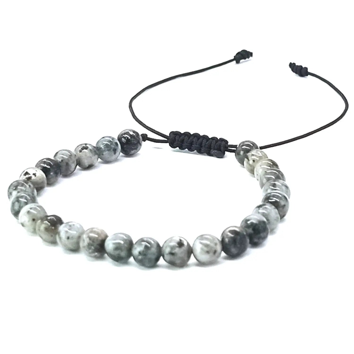 Pulsera Larvikita Natural Protección, Equilibrio y Energía Positiva - Bisutería Lola B