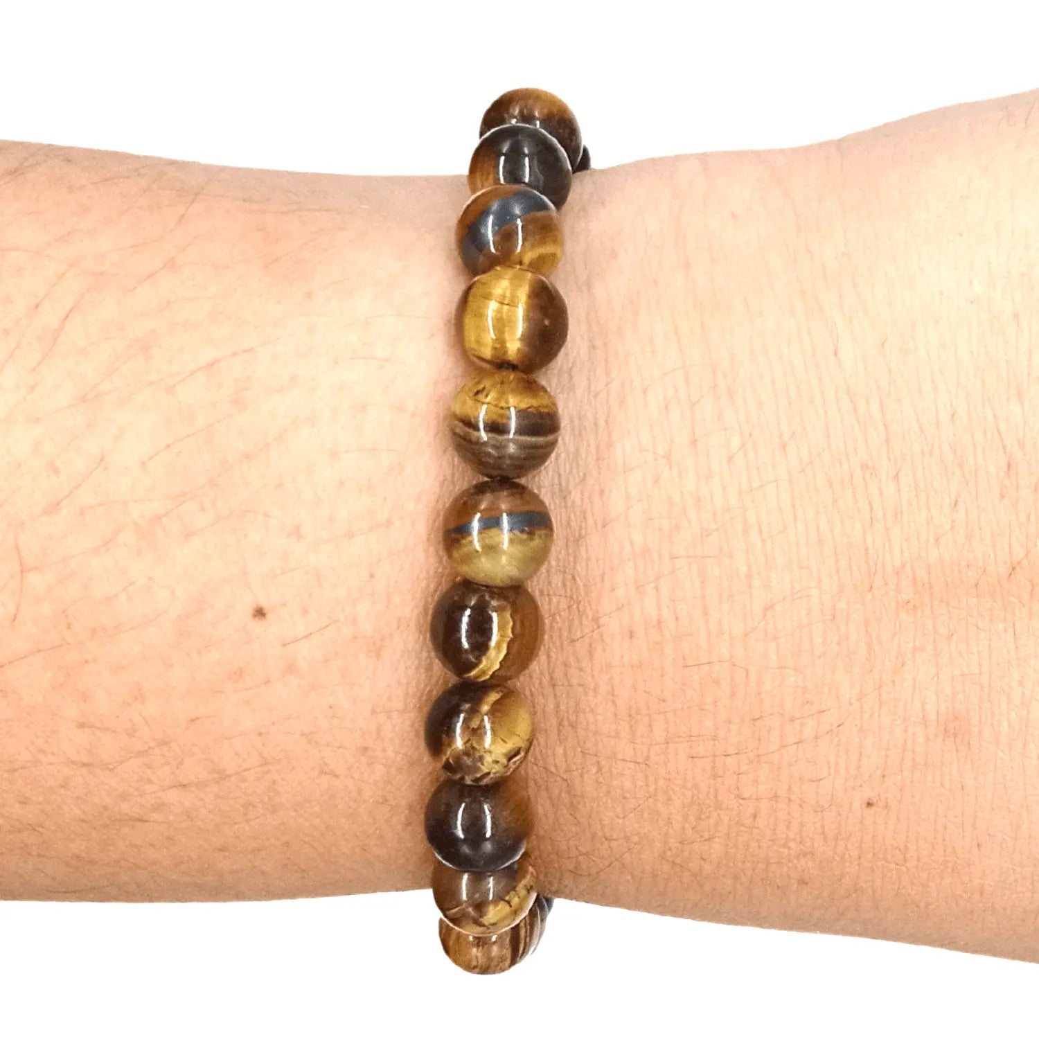 Pulsera Ojo de Tigre Ajustable Piedra Natural - Bisutería Lola E