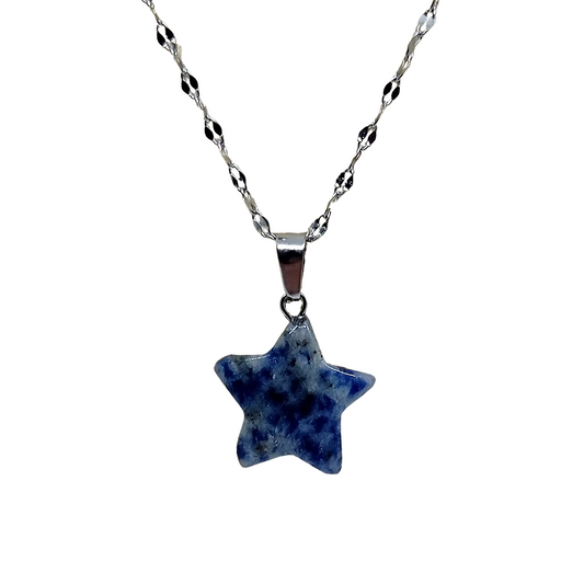 Colgante Estrella Azul – Ágata Azul