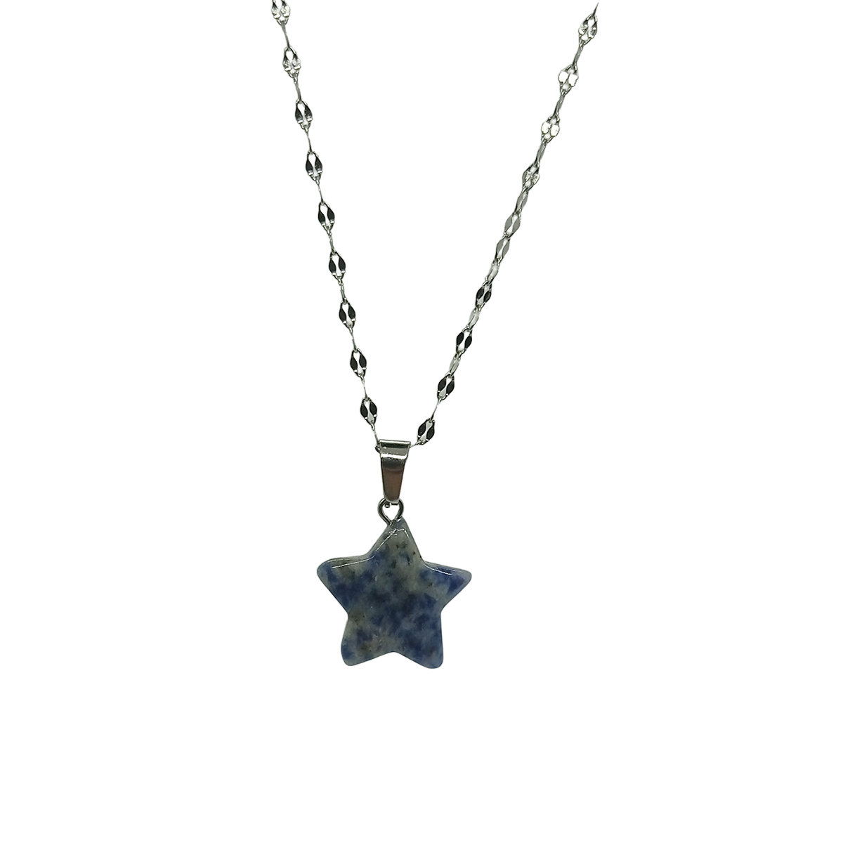 Colgante Estrella Azul – Ágata Azul